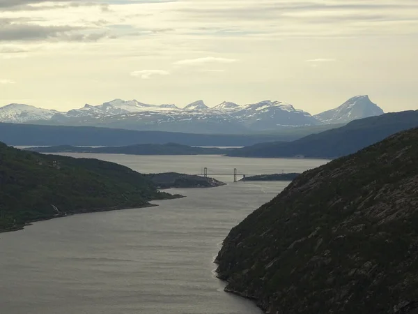 Beautiful View Landscape Narvik Arctic Norway — Stockfoto