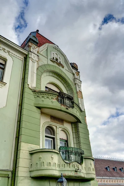 Pecs Hungary March 2017 Historical Center Cloudy Weather Hdr — Stockfoto