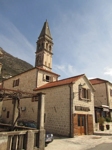 Kotor Coastal Town Montenegro Located Secluded Part Bay Kotor — Stockfoto