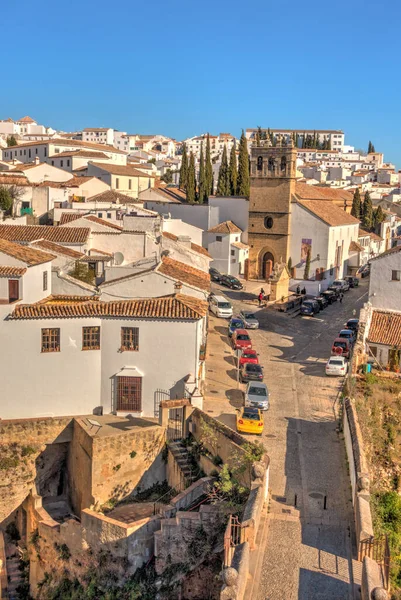 Landmarks Ronda City Located Top Mountain Andalusia Spain — Zdjęcie stockowe
