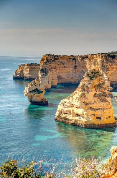 Benagil Beach Daytime Portugal — 图库照片