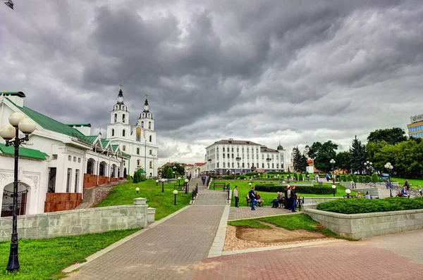 Minsk Belarus September 2017 City Center Summertime — Foto Stock