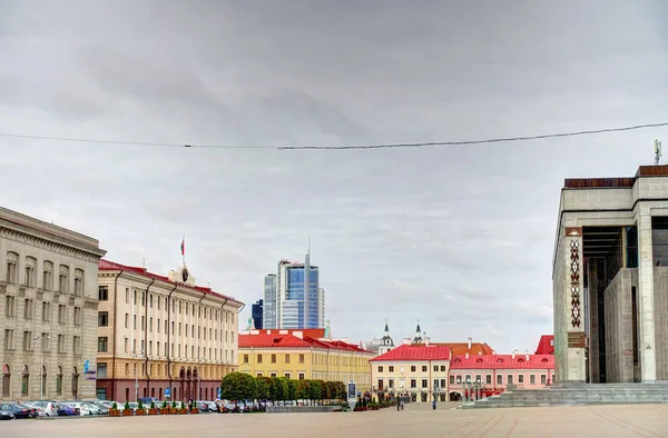 Minsk Belarus September 2017 City Center Summertime — Zdjęcie stockowe