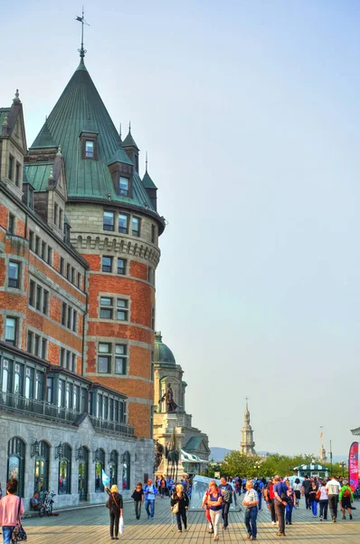 Quebec City Canada September 2017 Historical Center View Hdr Image — 스톡 사진