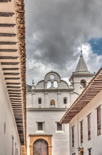 Villa Leyva Colombia April 2019 Historical Center Cloudy Weather — Fotografia de Stock