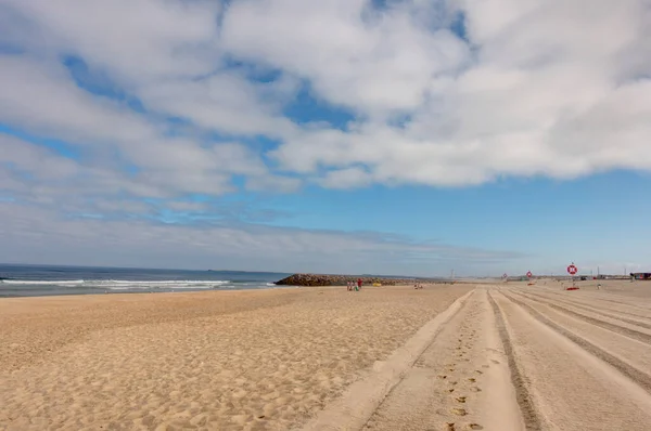 Aveiro Portugal July 2019 Costa Nova Beach Summertime — Stok fotoğraf