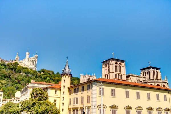 Lyon France August 2019 Historical Center Summertime — 图库照片