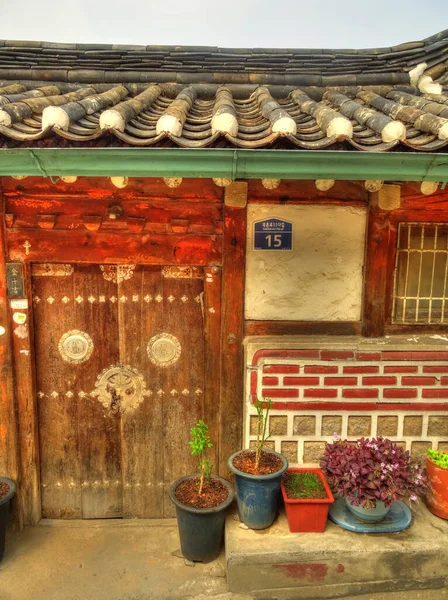 Seoul Νοτια Κορεα Σεπτεμβριοσ 2016 Ιστορικό Κέντρο Της Σεούλ Ηλιόλουστο — Φωτογραφία Αρχείου