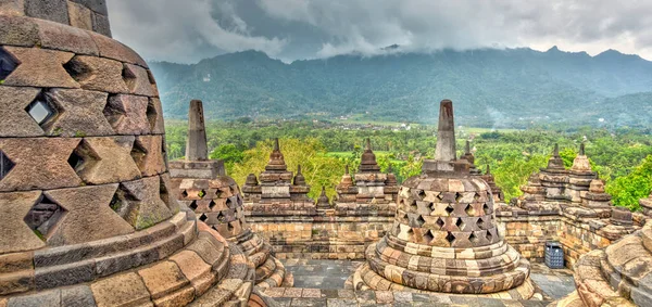 Borobudur Tapınağı Java Endonezya — Stok fotoğraf