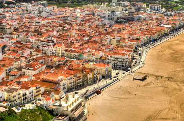 Nazare Portugal April 2018 Seaside Resort Nazare Sunny Weather —  Fotos de Stock