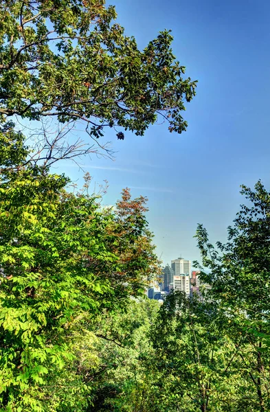 Montreal Canada September 2019 Cityscape Mont Royal Park Hdr Image — Foto Stock