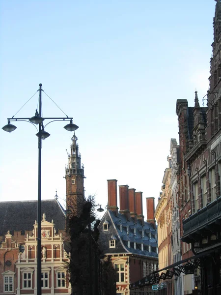 Haarlem Netherlands October 2014 Historical Center Sunrise — Stockfoto