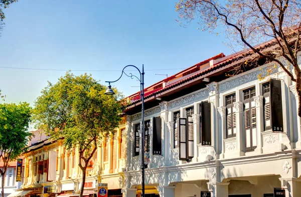 Singapore March 2019 Historical Buildings Joo Chiat Road — Foto Stock