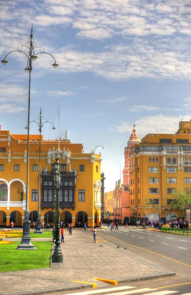 Lima Peru April 2018 Historical Center Sunny Weather — 图库照片