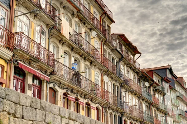 Porto Portugal June 2021 Historical Center Summertime Hdr Image — Foto de Stock