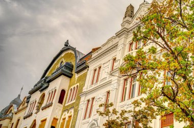 Timisoara, Romania - August 2022 : Historical center in cloudy weather, HDR Image