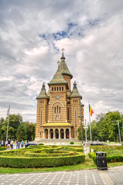 Timisoara Romania August 2022 Historical Center Cloudy Weather Hdr Image — Stockfoto
