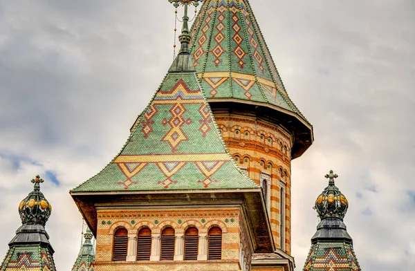 Timisoara Romania August 2022 Historical Center Cloudy Weather Hdr Image — Stok fotoğraf