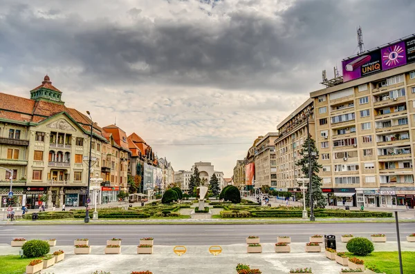 Timisoara Romania August 2022 Historical Center Cloudy Weather Hdr Image — Zdjęcie stockowe
