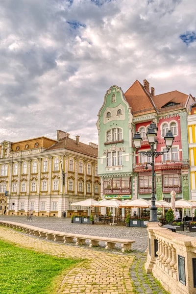 Timisoara Romania August 2022 Historical Center Cloudy Weather Hdr Image — Photo