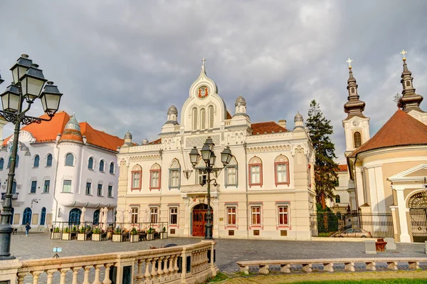 Timisoara Romania August 2022 Historical Center Cloudy Weather Hdr Image — Photo