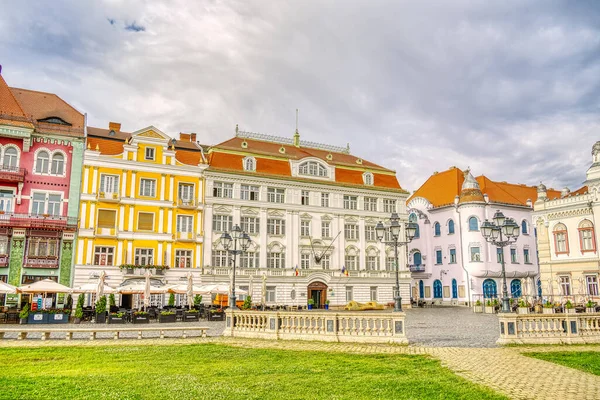 Timisoara Romania August 2022 Historical Center Cloudy Weather Hdr Image — Stock Photo, Image