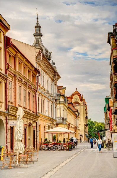 Timisoara Romania August 2022 Historical Center Cloudy Weather Hdr Image — 图库照片