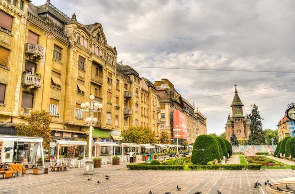 Timisoara Romania August 2022 Historical Center Cloudy Weather Hdr Image — 스톡 사진
