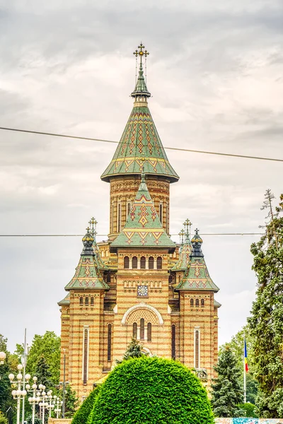 Timisoara Romania August 2022 Historical Center Cloudy Weather Hdr Image — Stock Fotó