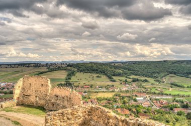 Rupea beautiful view, Braov County in Transylvania, Romania 