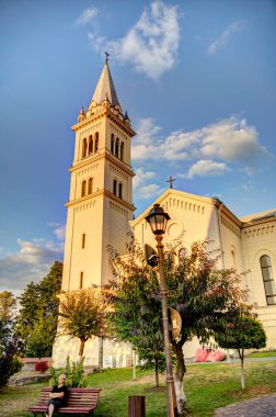 Sighioara, Tarnava Mare River in Mures County, Romania. Historic region of Transylvania