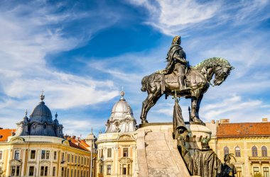Cluj, Romania - August 2022 : Historical landmarks in summertime