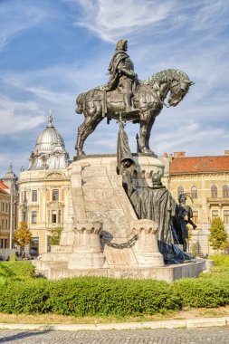 Cluj, Romania - August 2022 : Historical landmarks in summertime