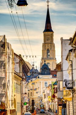 Cluj, Romania - August 2022 : Historical landmarks in summertime