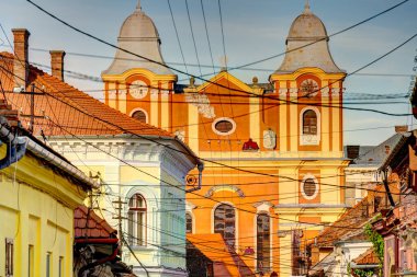 Cluj, Romania - August 2022 : Historical landmarks in summertime