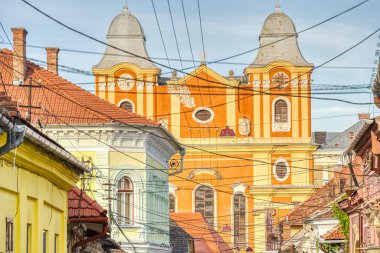 Cluj, Romania - August 2022 : Historical landmarks in summertime