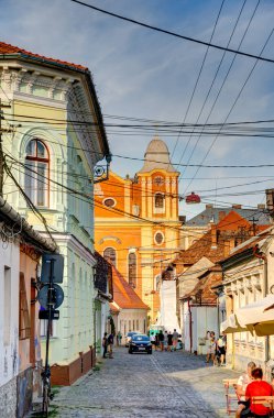 Cluj, Romania - August 2022 : Historical landmarks in summertime