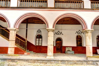 Rila, Bulgaria - April 2021 : Rila Monastery in springtime