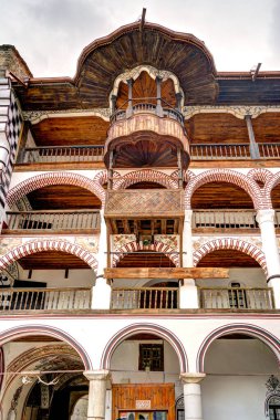 Rila, Bulgaria - April 2021 : Rila Monastery in springtime