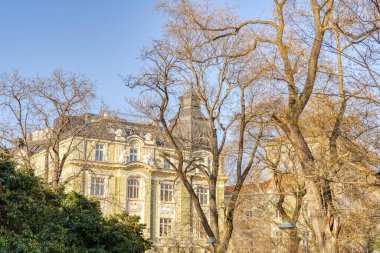 Sofia, Bulgaria - April 2021 : Historical center in sunny weather