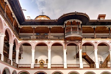 Rila, Bulgaria - April 2021 : Rila Monastery in springtime