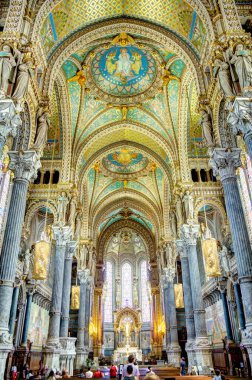 Lyon, France - August 2019 : Historical center in summer time