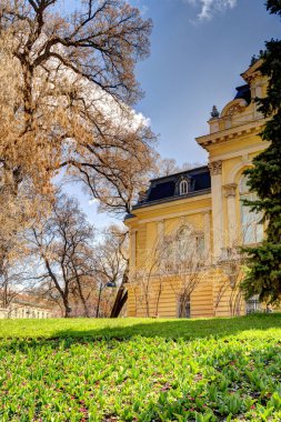 Sofia, Bulgaria - April 2021 : Historical center in sunny weather
