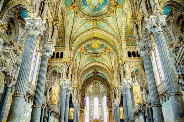 Lyon, France - August 2019 : Historical center in summer time