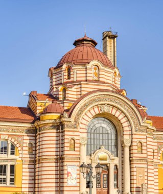 Sofia, Bulgaria - April 2021 : Historical center in sunny weather