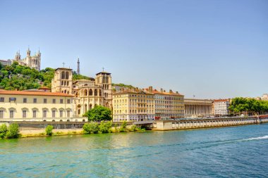 Lyon, France - August 2019 : Historical center in summer time