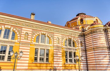 Sofia, Bulgaria - April 2021 : Historical center in sunny weather