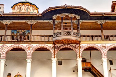 Rila, Bulgaria - April 2021 : Rila Monastery in springtime