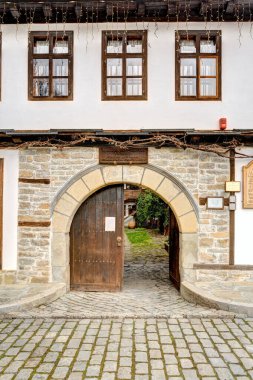 Tryavna, Bulgaria, cityscape view, Balkan range, on the Tryavna river valley, near Gabrovo