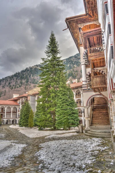 Rila Bulgaria April 2021 Rila Monastery Springtime — Foto de Stock